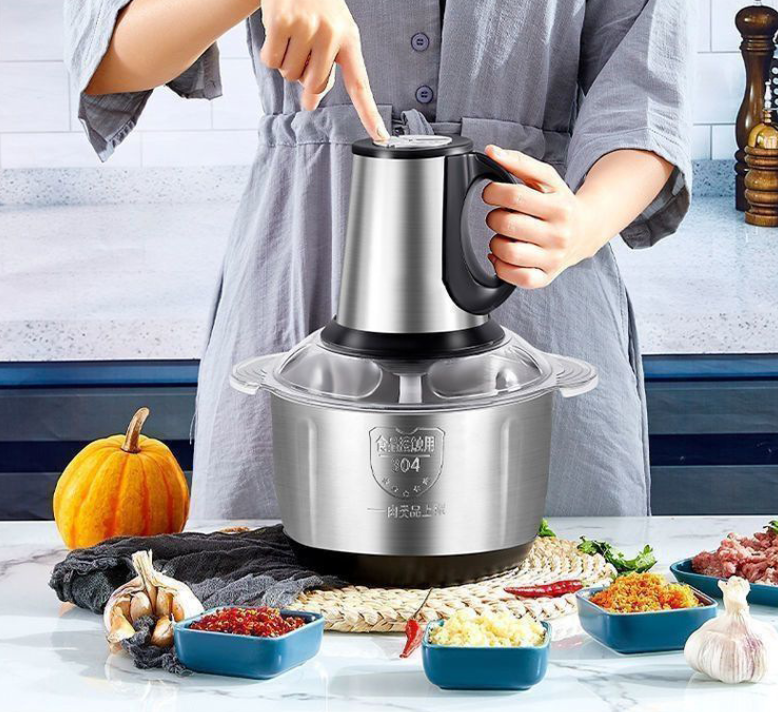 Tocator Electric Universal 1000W, Bol Inox 3L, 4 Lame, 3 Viteze, Pulse