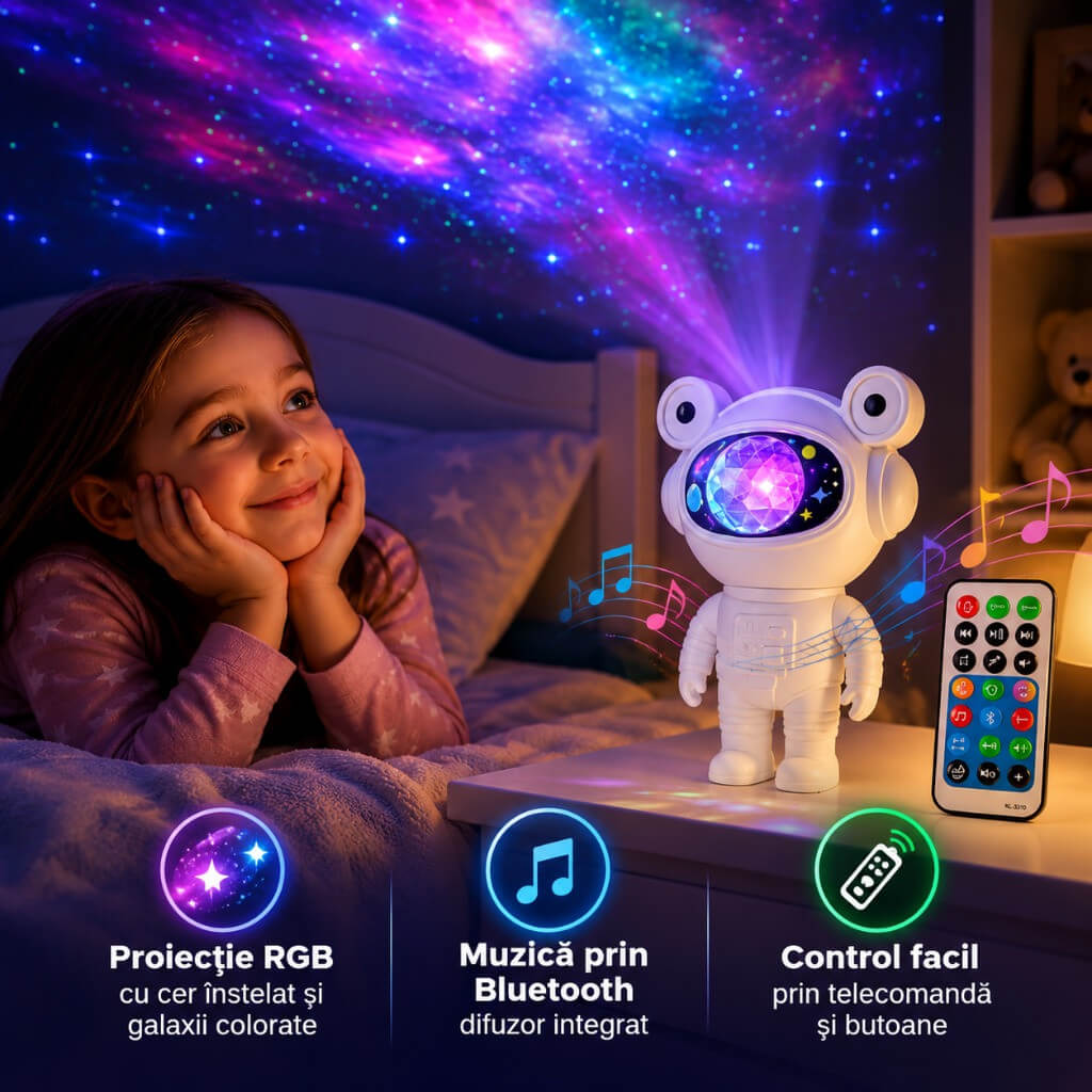 Lampa proiector Astronaut