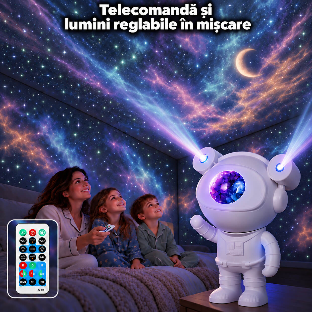 Telecomandă și Lumini Reglabile