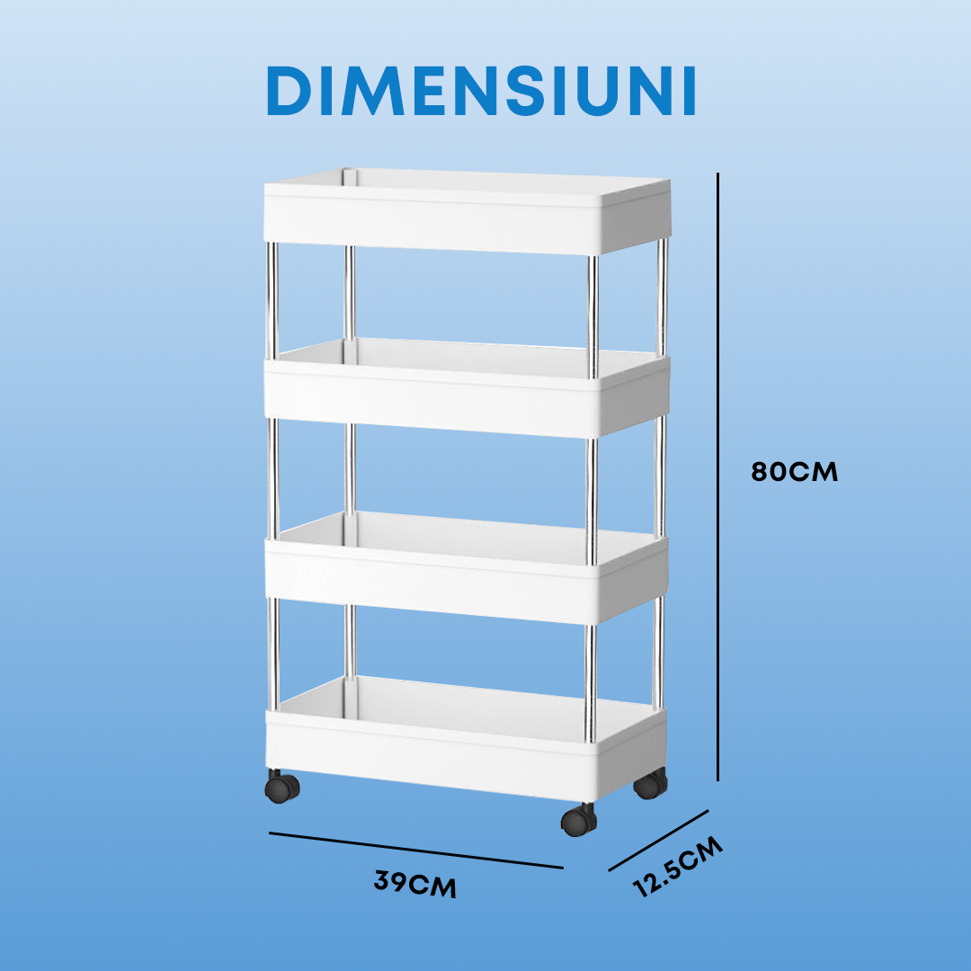 Raft mobil slim pentru organizare eficienta in spatii inguste