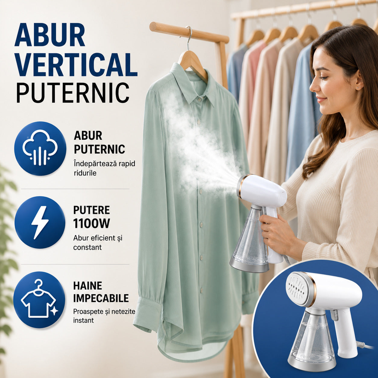 Abur vertical puternic