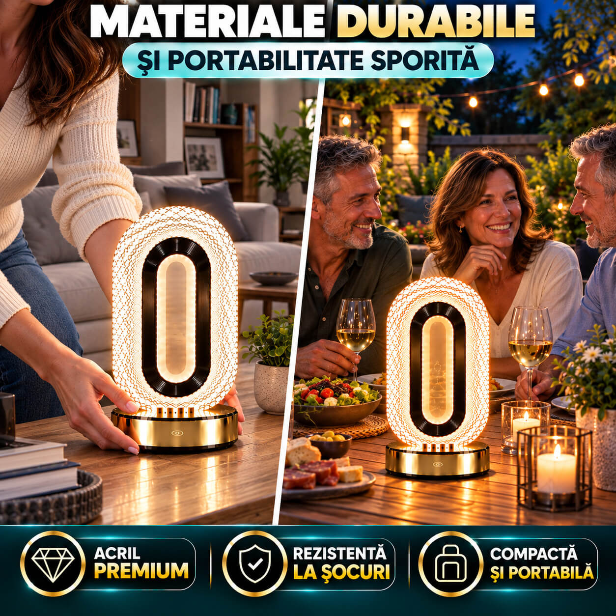 Materiale durabile și portabilitate sporită