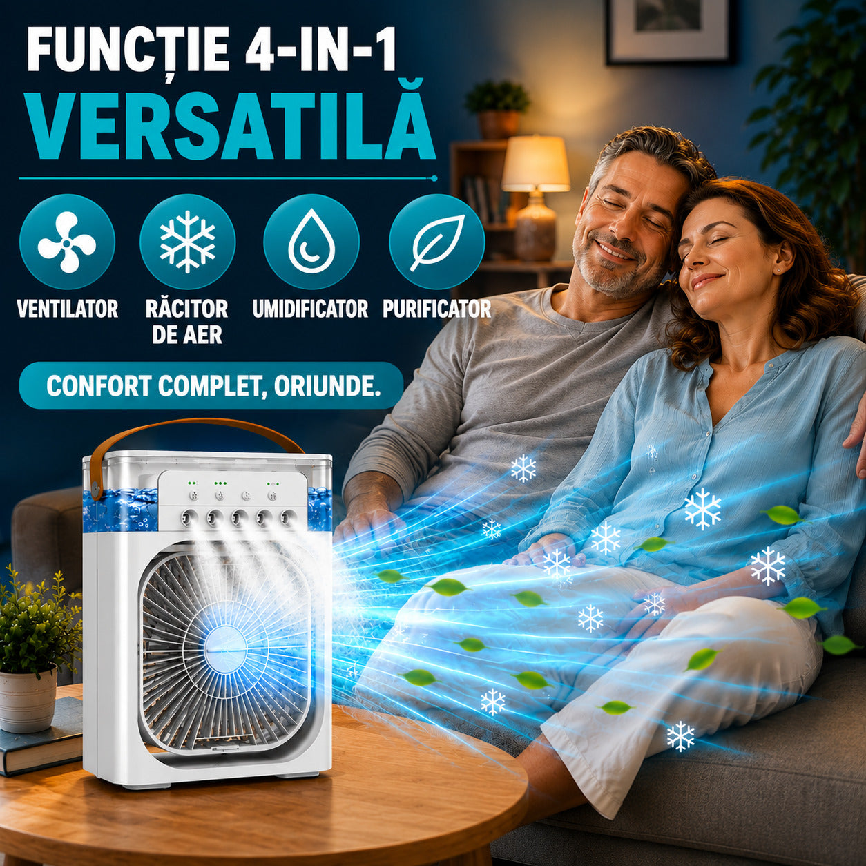 Funcție 4-in-1 versatilă