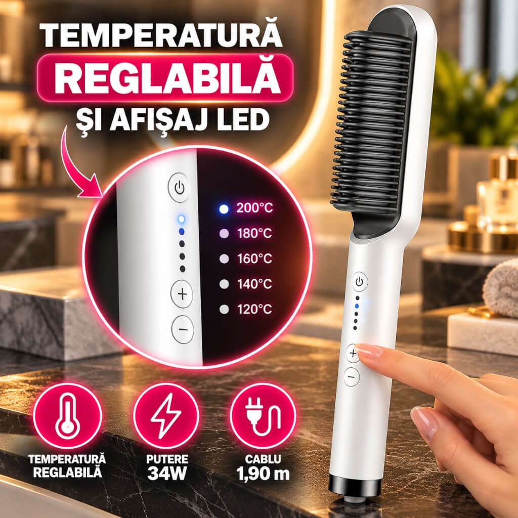 Temperatură Reglabilă și Afișaj LED
