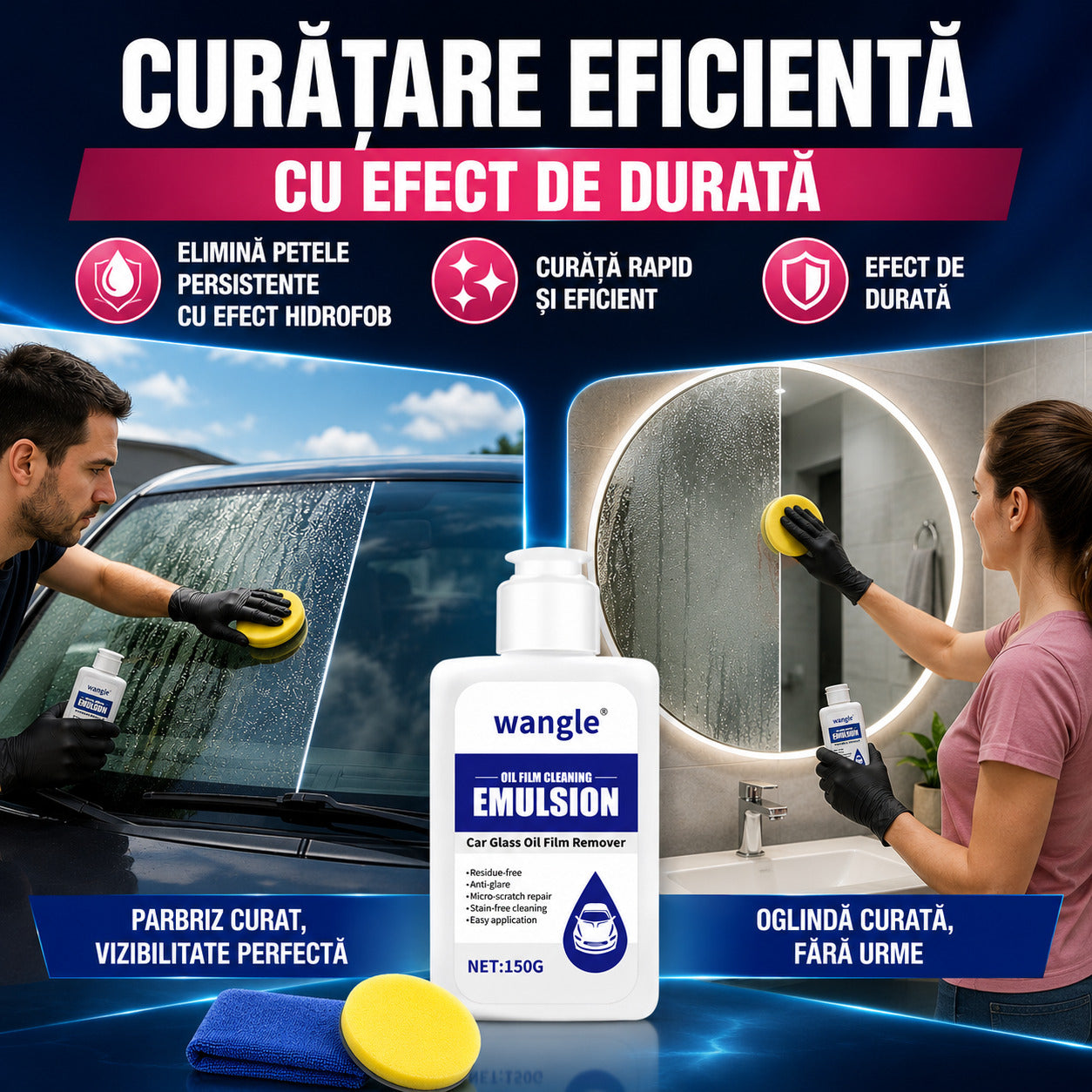 Curățare eficientă cu efect de durata 