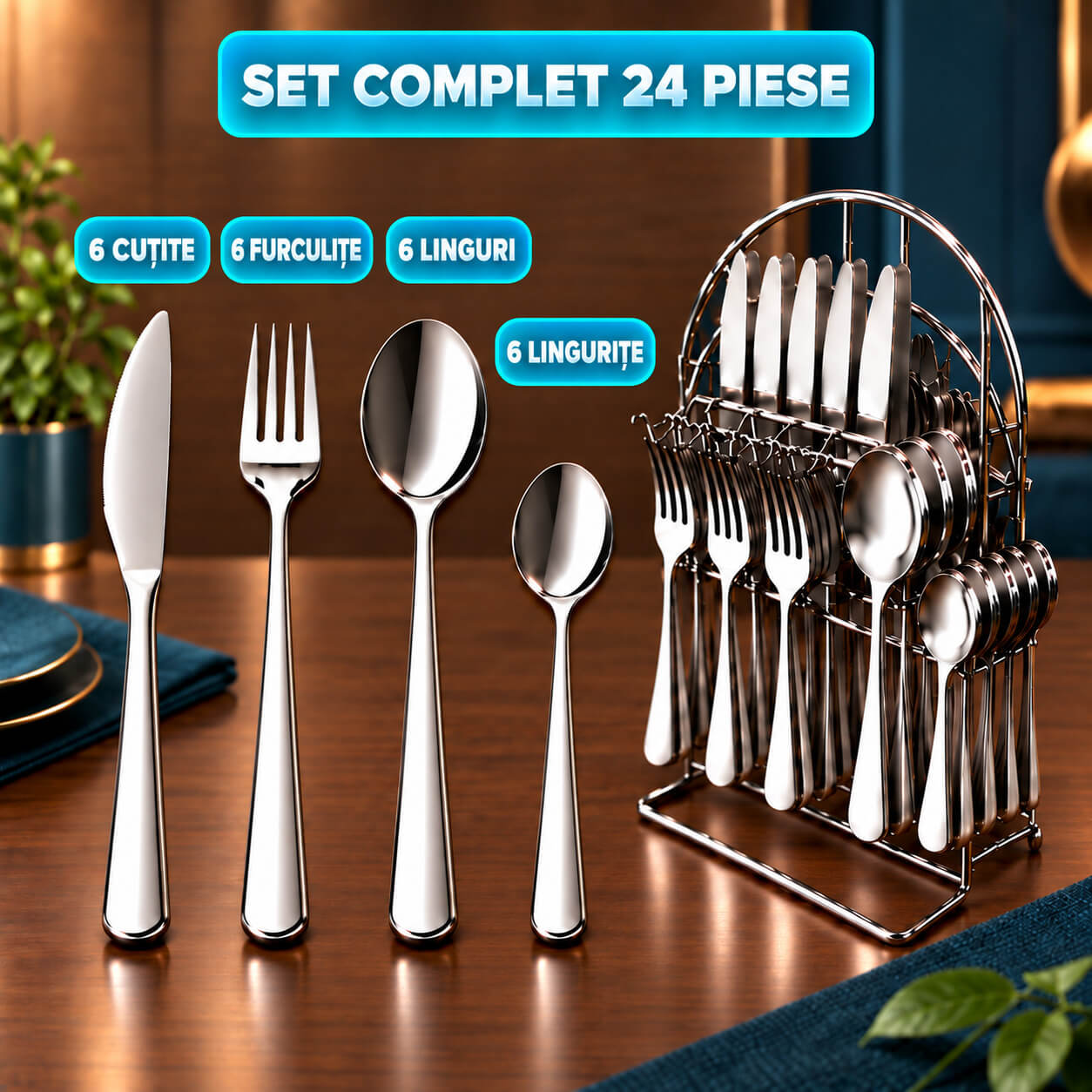 Set complet cu 24 de piese superbe