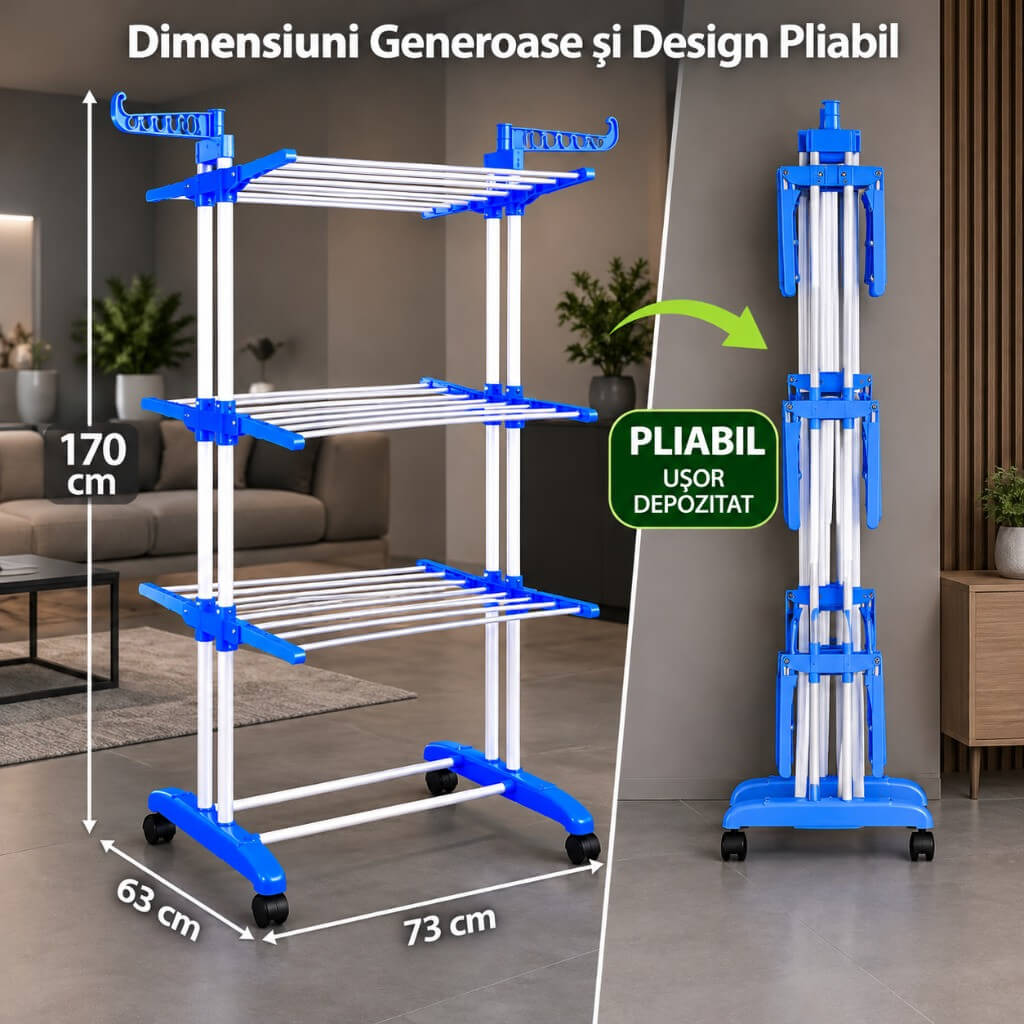 Dimensiuni Generoase și Design Pliabil